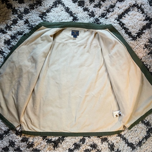 Vintage Woolrich Green Canvas Shirt Jacket, fully lined, XXL. Button-up. - Picture 8 of 14